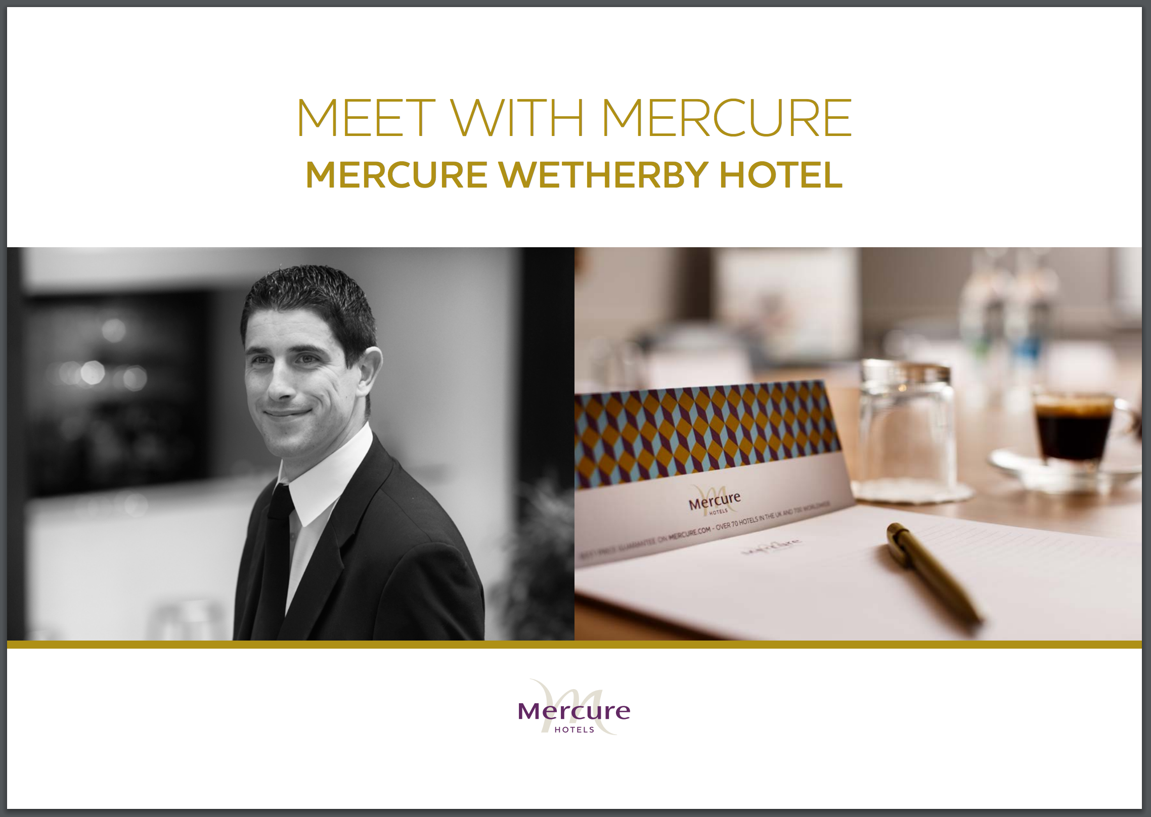 Mercure Wetherby Hotel – Meetings Brochure Cover